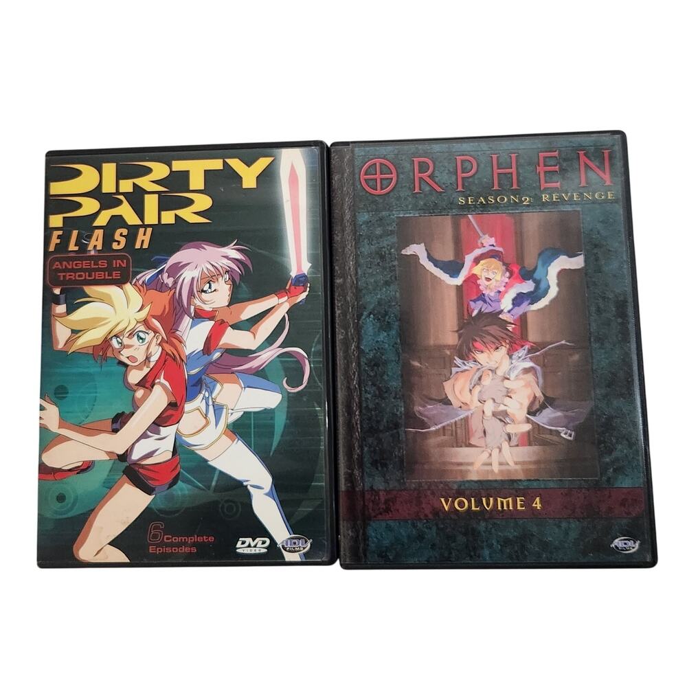 Dirty Pair Flash And Orphen Season 2 Anime DVD Lot Pre-owned VG+